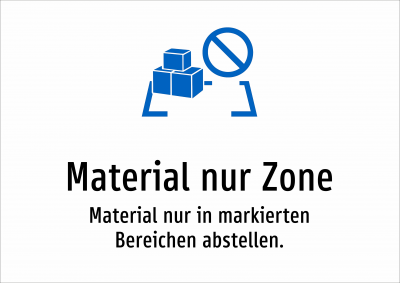 Material nur Zone - Material nur in markierten Bereichen abstellen.