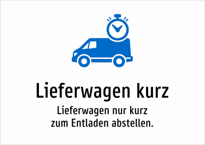 Lieferwagen kurz - Lieferwagen nur kurz zum Entladen abstellen.