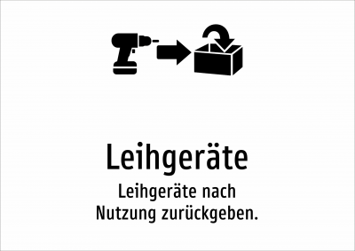 Leihgeräte - Leihgeräte nach Nutzung zurückgeben.
