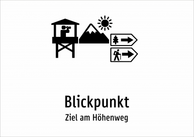 Blickpunkt - Ziel am Höhenweg