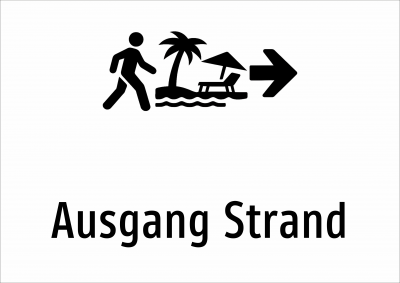 Ausgang Strand
