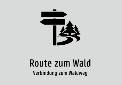 Route zum Wald - Verbindung zum Waldweg