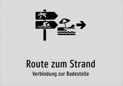 Route zum Strand - Verbindung zur Badestelle