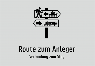 Route zum Anleger - Verbindung zum Steg
