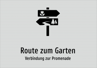 Route zum Garten - Verbindung zur Promenade