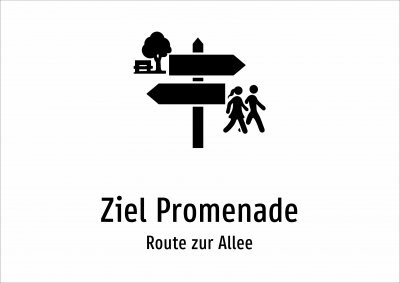 Ziel Promenade - Route zur Allee