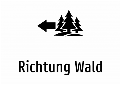 Richtung Wald