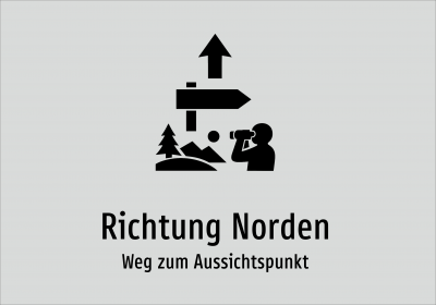 Richtung Norden - Weg zum Aussichtspunkt