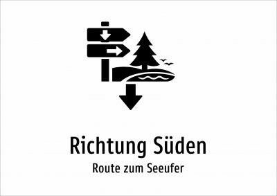 Richtung Süden - Route zum Seeufer