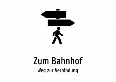 Zum Bahnhof - Weg zur Verbindung
