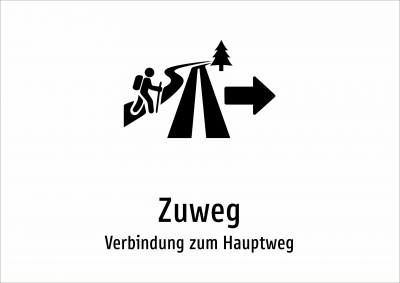 Zuweg - Verbindung zum Hauptweg