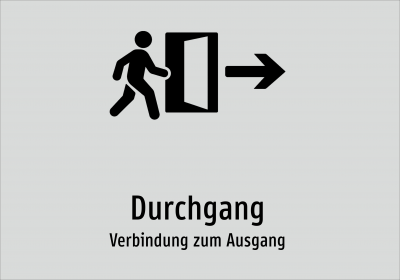 Durchgang - Verbindung zum Ausgang