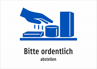 Bitte ordentlich - abstellen