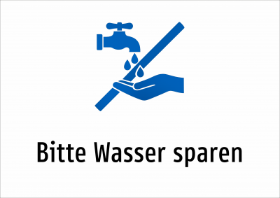 Bitte Wasser sparen