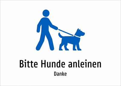 Bitte Hunde anleinen - Danke