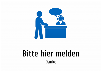 Bitte hier melden - Danke