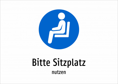 Bitte Sitzplatz - nutzen