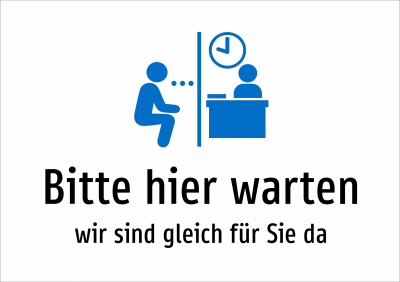 Bitte hier warten - wir sind gleich für Sie da