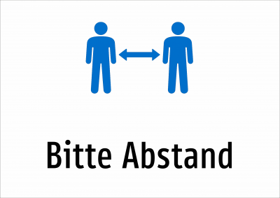 Bitte Abstand