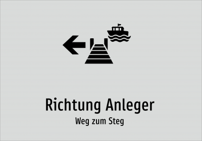 Richtung Anleger - Weg zum Steg