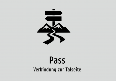 Pass - Verbindung zur Talseite