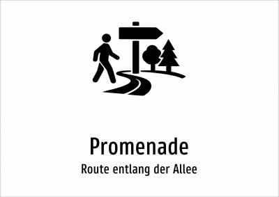 Promenade - Route entlang der Allee