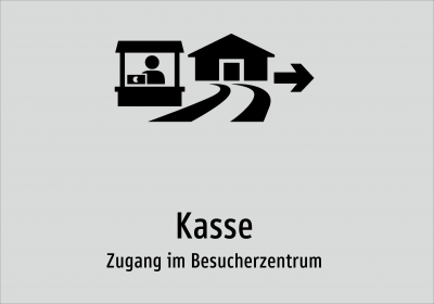 Kasse - Zugang im Besucherzentrum