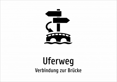 Uferweg - Verbindung zur Brücke