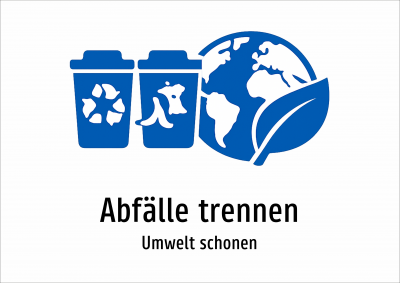 Abfälle trennen - Umwelt schonen