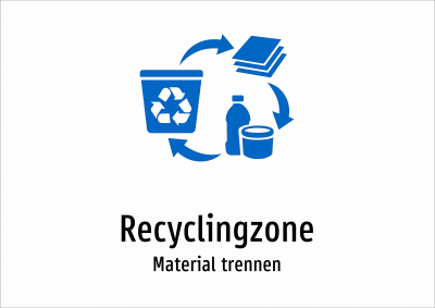 Recyclingzone - Material trennen