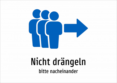 Nicht drängeln - bitte nacheinander