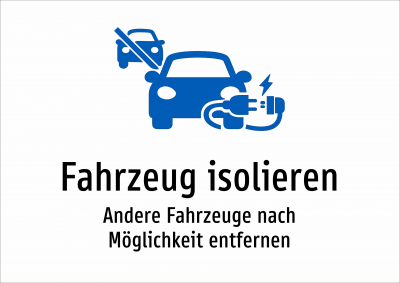 Fahrzeug isolieren - Andere Fahrzeuge nach Möglichkeit entfernen