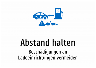 Abstand halten - Beschädigungen an Ladeeinrichtungen vermeiden