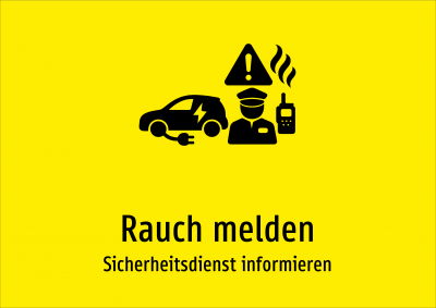 Rauch melden - Sicherheitsdienst informieren