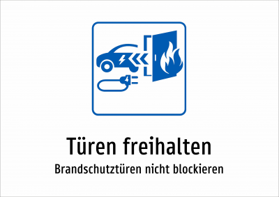 Türen freihalten - Brandschutztüren nicht blockieren