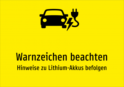 Warnzeichen beachten - Hinweise zu Lithium-Akkus befolgen