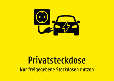 Privatsteckdose - Nur freigegebene Steckdosen nutzen
