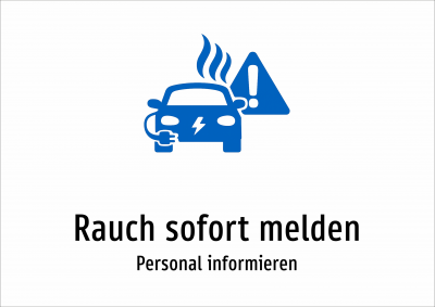 Rauch sofort melden - Personal informieren