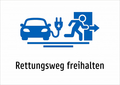 Rettungsweg freihalten