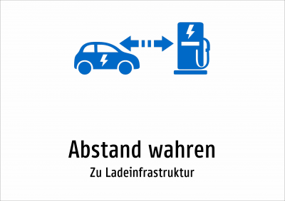 Abstand wahren - Zu Ladeinfrastruktur