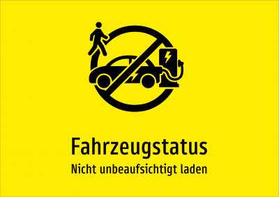 Fahrzeugstatus - Nicht unbeaufsichtigt laden