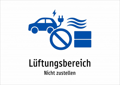 Lüftungsbereich - Nicht zustellen