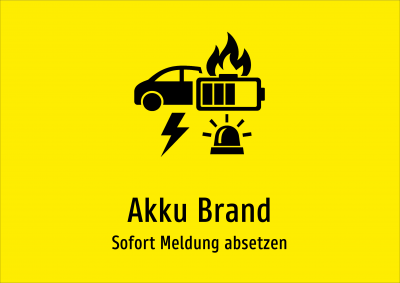 Akku Brand - Sofort Meldung absetzen