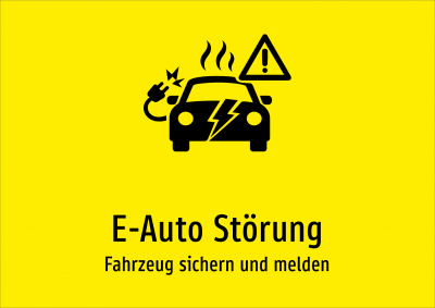 E-Auto Störung - Fahrzeug sichern und melden