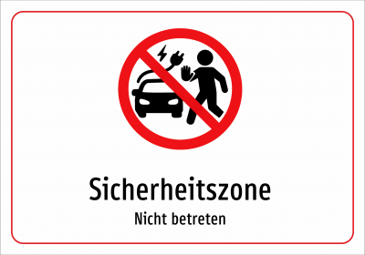 Sicherheitszone - Nicht betreten