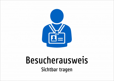 Besucherausweis - Sichtbar tragen