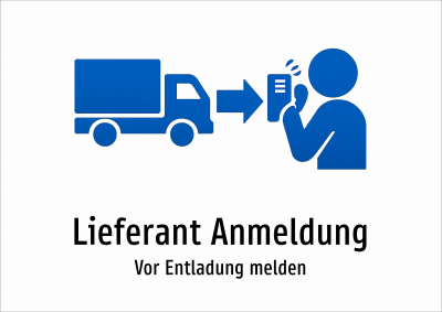 Lieferant Anmeldung - Vor Entladung melden