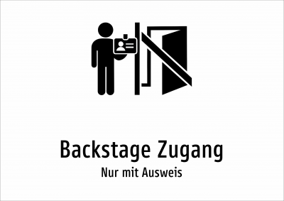 Backstage Zugang - Nur mit Ausweis