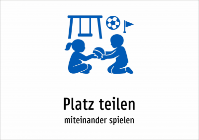 Platz teilen - miteinander spielen