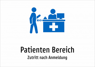 Patienten Bereich - Zutritt nach Anmeldung